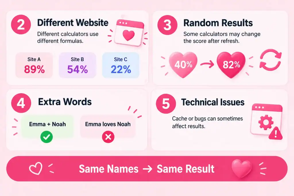 Is LoveCalc Consistent?
