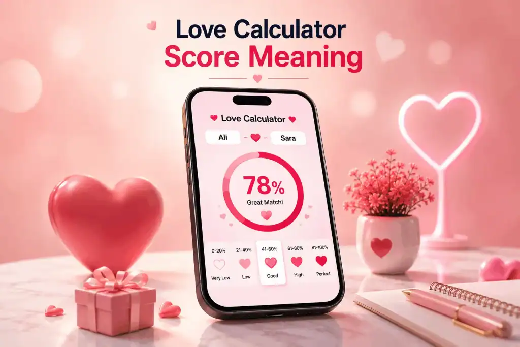 Love Calculator Score Meaning